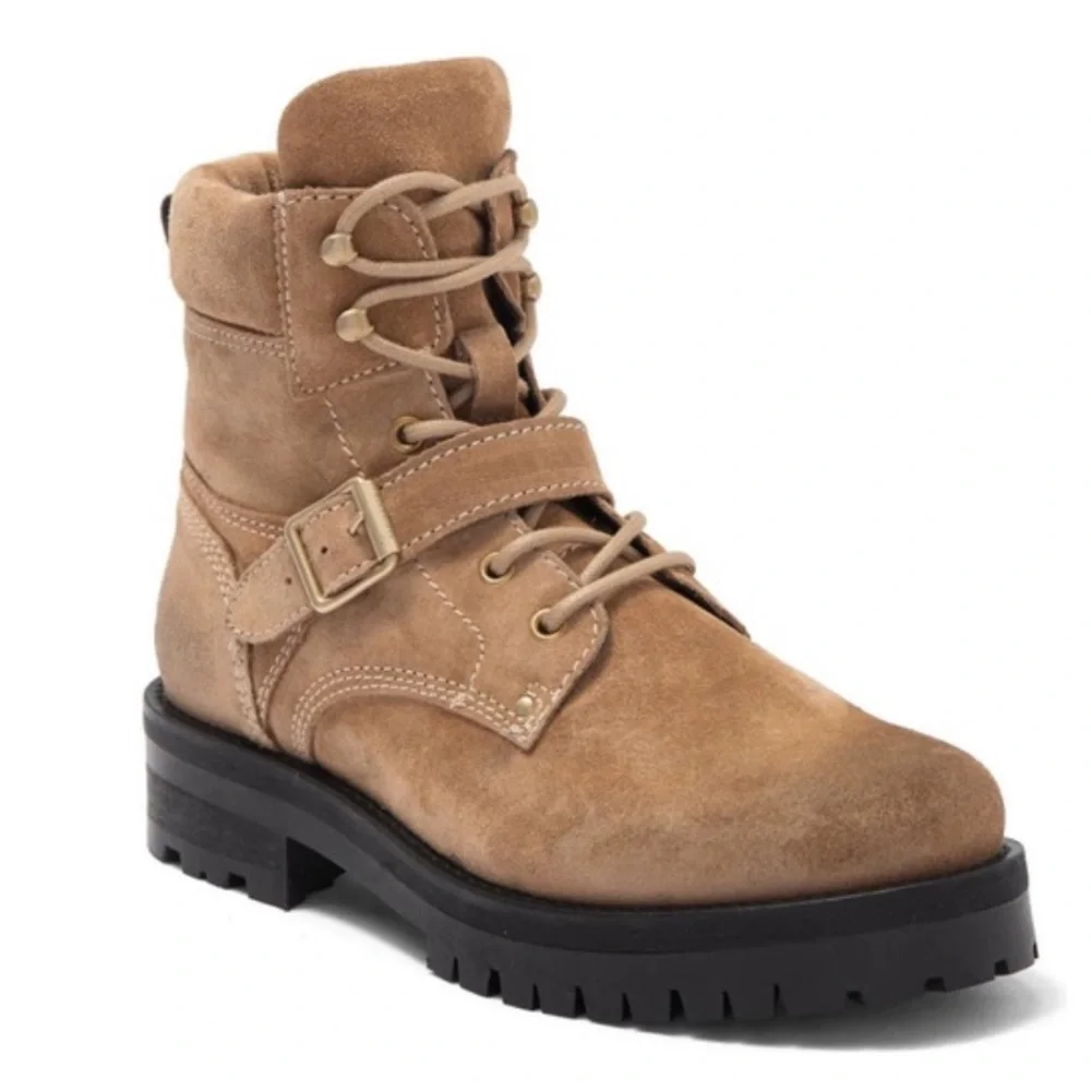 All Saints Paulina‎ Lug Sole Combat Boot - Picture 2 of 6